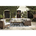  Signature Design by Ashley Beachcroft P791P8 5 pc Outdoor Seating Set IMAGE 2