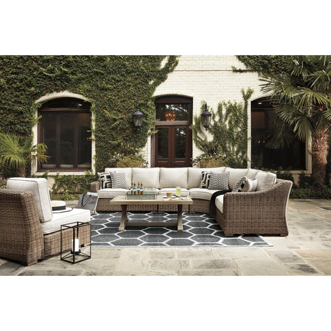  Signature Design by Ashley Beachcroft P791P8 5 pc Outdoor Seating Set IMAGE 2