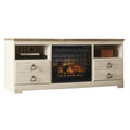  Signature Design by Ashley Willowton W267W8 64" TV Stand with Electric Fireplace IMAGE 1