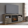  Signature Design by Ashley Trinell W446W9 63" TV Stand with Electric Fireplace IMAGE 2