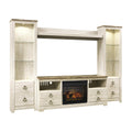  Signature Design by Ashley Willowton W267W9 4 pc Entertainment Center with Electric Fireplace IMAGE 1
