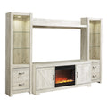  Signature Design by Ashley Bellaby W331W5 4 pc Entertainment Center with Fireplace IMAGE 1