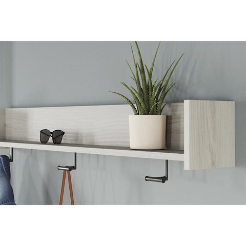  Signature Design by Ashley Socalle EA1864-151 Wall Mounted Coat Rack with Shelf IMAGE 4