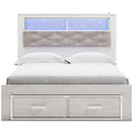  Signature Design by Ashley Altyra B2640B19 Queen Upholstered Bookcase Bed with Storage IMAGE 2
