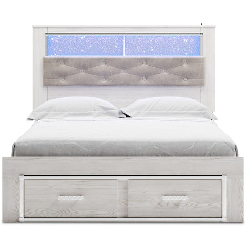  Signature Design by Ashley Altyra B2640B19 Queen Upholstered Bookcase Bed with Storage IMAGE 2
