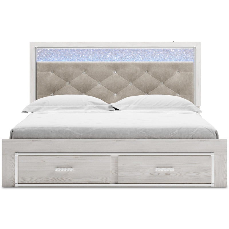 Signature Design by Ashley Altyra King Upholstered Panel Bed with Storage B2640-58/B2640-56S/B2640-95/B100-14 IMAGE 2