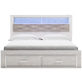  Signature Design by Ashley Altyra B2640B30 King Upholstered Bookcase Bed with Storage IMAGE 2