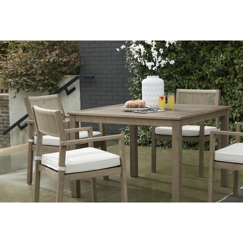  Signature Design by Ashley Aria Plains P359-615 Square Dining Table with Umbrella Option IMAGE 9