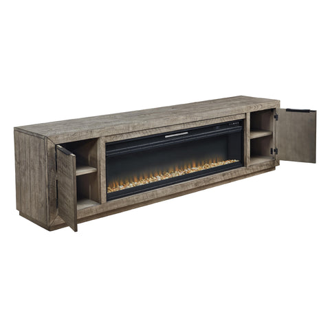  Signature Design by Ashley Krystanza W760W1 TV Stand with Electric Fireplace IMAGE 2