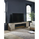  Signature Design by Ashley Krystanza W760W1 TV Stand with Electric Fireplace IMAGE 4