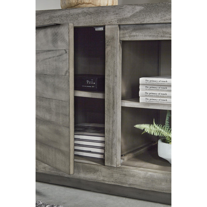  Signature Design by Ashley Naydell W996-78 Extra Large TV Stand with Fireplace Option IMAGE 5