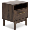  Signature Design by Ashley Calverson EB3660-291 One Drawer Night Stand IMAGE 1