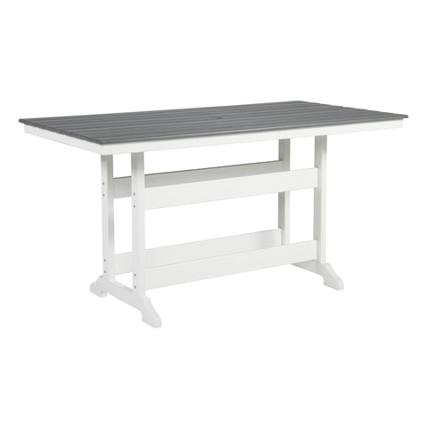  Signature Design by Ashley Transville P210-642 Rectangular Counter Table with Umbrella Option IMAGE 1