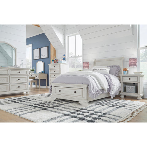  Signature Design by Ashley Robbinsdale B742B12 Twin Sleigh Storage Bed IMAGE 6