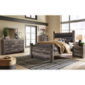  Signature Design by Ashley Wynnlow B440B7 Queen Upholstered Poster Bed IMAGE 4