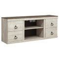  Signature Design by Ashley Willowton EW0267-268 Large TV Stand with Fireplace Option IMAGE 1