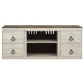  Signature Design by Ashley Willowton EW0267-268 Large TV Stand with Fireplace Option IMAGE 3