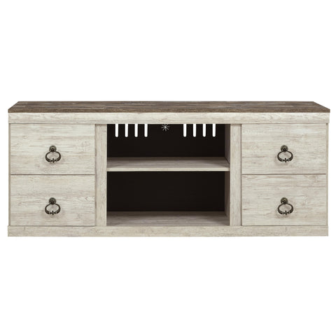  Signature Design by Ashley Willowton EW0267-268 Large TV Stand with Fireplace Option IMAGE 3