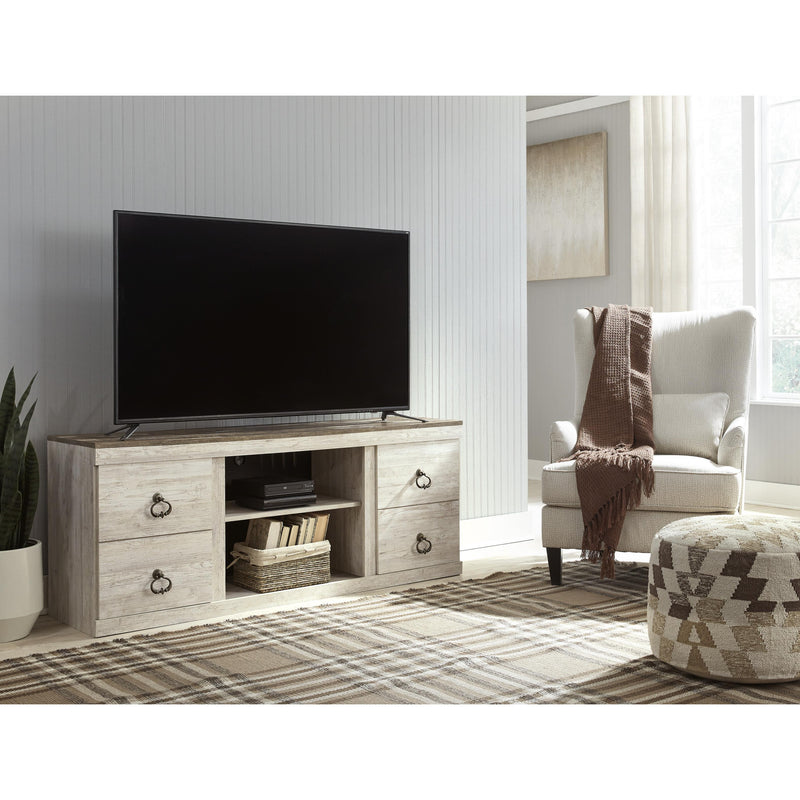  Signature Design by Ashley Willowton EW0267-268 Large TV Stand with Fireplace Option IMAGE 6