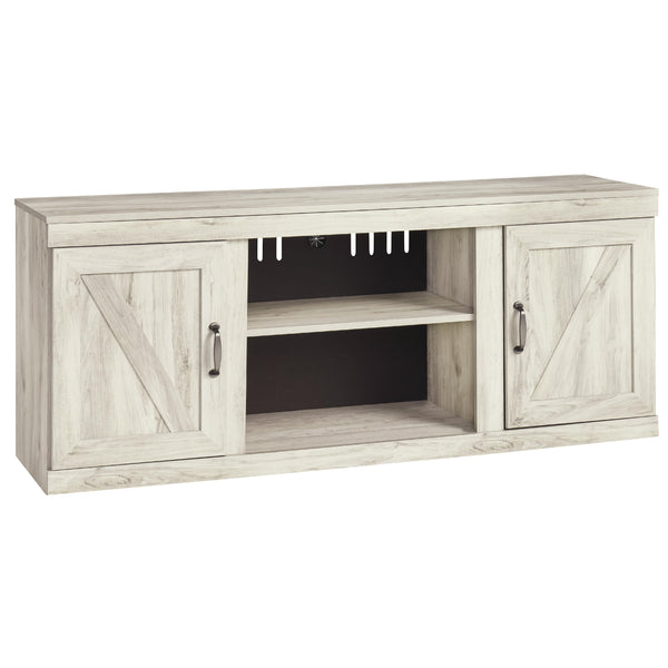  Signature Design by Ashley Bellaby EW0331-268 Large TV Stand with Fireplace Option IMAGE 1