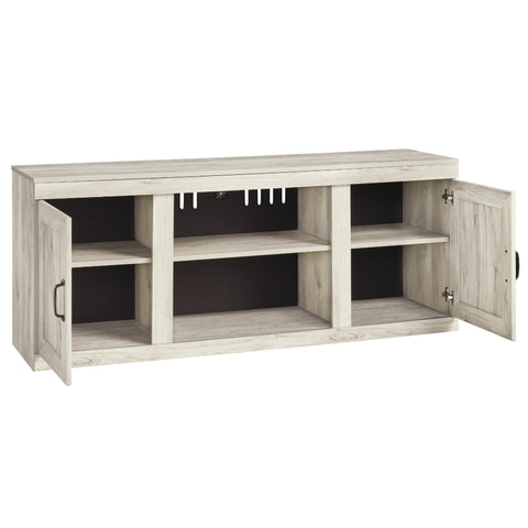  Signature Design by Ashley Bellaby EW0331-268 Large TV Stand with Fireplace Option IMAGE 2