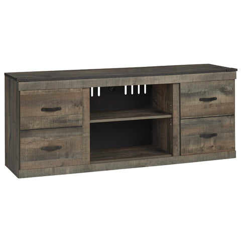  Signature Design by Ashley Trinell EW0446-268 Large TV Stand with Fireplace Option IMAGE 1