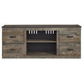  Signature Design by Ashley Trinell EW0446-268 Large TV Stand with Fireplace Option IMAGE 3