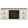  Signature Design by Ashley Willowton EW0267W8 TV Stand with Electric Fireplace IMAGE 2