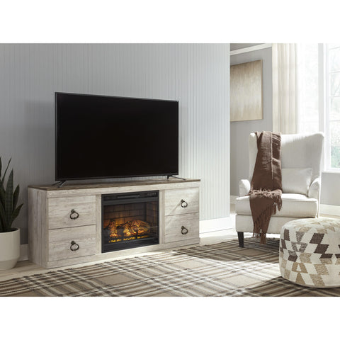  Signature Design by Ashley Willowton EW0267W8 TV Stand with Electric Fireplace IMAGE 3