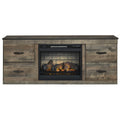  Signature Design by Ashley Trinell EW0446W8 TV Stand with Electric Fireplace IMAGE 2