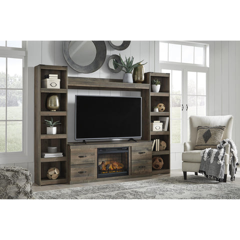  Signature Design by Ashley Trinell EW0446W9 4 pc Entertainment Center with Electric Fireplace IMAGE 2