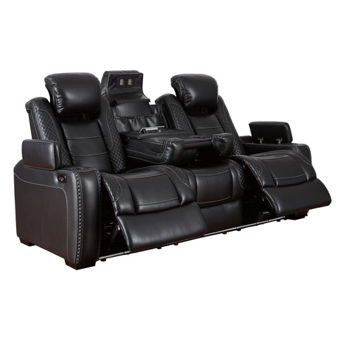  Signature Design by Ashley Party Time 3700315C Power Reclining Sofa with Adjustable Headrest IMAGE 2