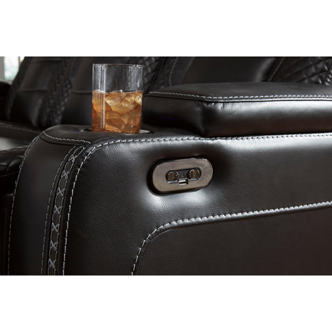  Signature Design by Ashley Party Time 3700318C Power Reclining Loveseat w/ Console and ADJ Headrest IMAGE 14