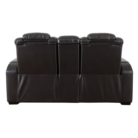  Signature Design by Ashley Party Time 3700318C Power Reclining Loveseat w/ Console and ADJ Headrest IMAGE 3