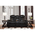  Signature Design by Ashley Party Time 3700318C Power Reclining Loveseat w/ Console and ADJ Headrest IMAGE 4