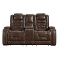  Signature Design by Ashley Game Zone 3850118C Power Reclining Loveseat w/ Console and ADJ Headrest IMAGE 1