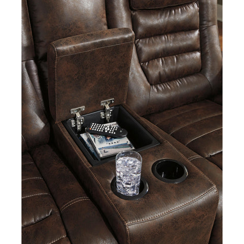  Signature Design by Ashley Game Zone 3850118C Power Reclining Loveseat w/ Console and ADJ Headrest IMAGE 10
