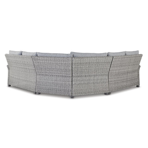  Signature Design by Ashley Naples Beach P439P1 3 pc Outdoor Sectional IMAGE 2