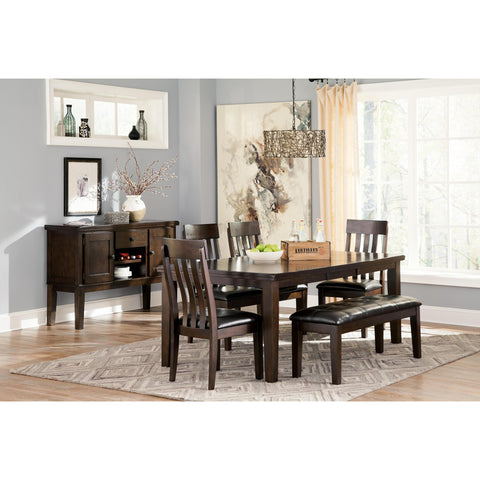  Signature Design by Ashley Haddigan D596D2 6 pc Dining Set IMAGE 1