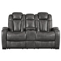  Signature Design by Ashley Turbulance 8500118C Power Reclining Loveseat w/ Console and ADJ Headrest IMAGE 1