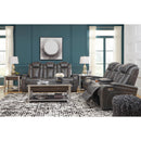 Signature Design by Ashley Turbulance Power Reclining Leather Look Sofa 8500115C IMAGE 14