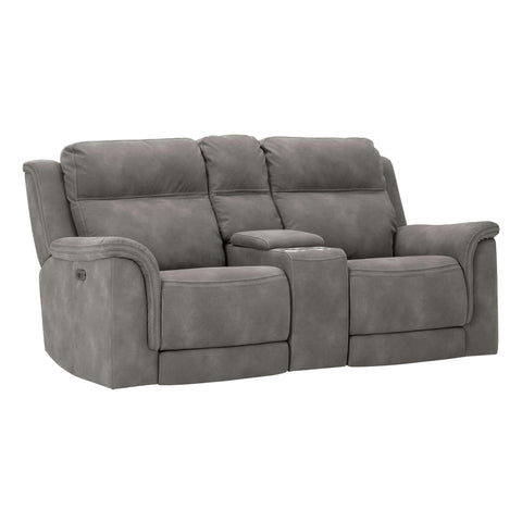  Signature Design by Ashley Next-Gen Durapella 5930118C PWR REC Loveseat w/ Console and ADJ Headrest IMAGE 1