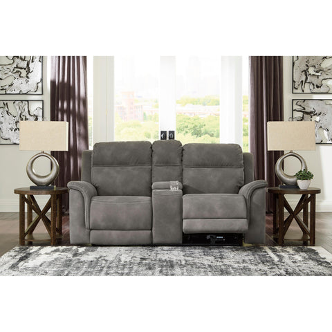  Signature Design by Ashley Next-Gen Durapella 5930118C PWR REC Loveseat w/ Console and ADJ Headrest IMAGE 6