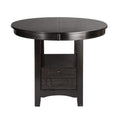  Mazin Furniture Junipero 2423-36 Round / Oval Counter Height Table with Storage Base IMAGE 1