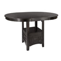  Mazin Furniture Junipero 2423-36 Round / Oval Counter Height Table with Storage Base IMAGE 3