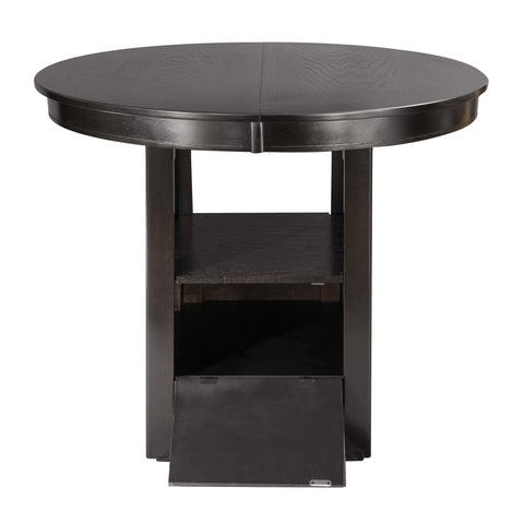  Mazin Furniture Junipero 2423-36 Round / Oval Counter Height Table with Storage Base IMAGE 5