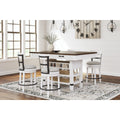  Signature Design by Ashley Valebeck D546-32 Rectangular Dining Room Counter Table IMAGE 8