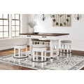  Signature Design by Ashley Valebeck D546-32 Rectangular Dining Room Counter Table IMAGE 9