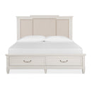 Magnussen Willowbrook B5324-65A Complete King Panel Storage Bed w/Upholstered Headboard IMAGE 3