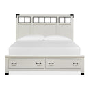 Magnussen Harper Springs B5321-68A King Panel Storage Bed with Metal/Wood Headboard IMAGE 3